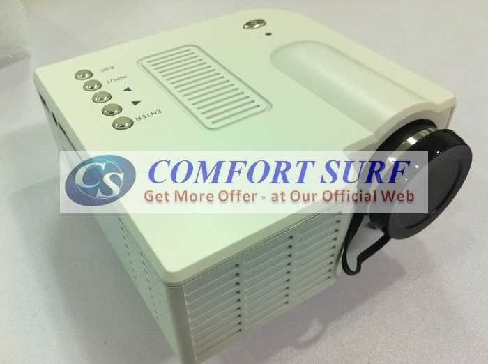 Original UNIC UC28+ 3rd Generation LED Projector with DIRECT VGA HDMI AND REMOTE CONTROL INCLUDED!